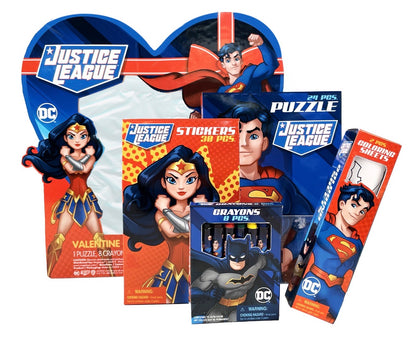Justice League Valentine's Day Box Gift Set