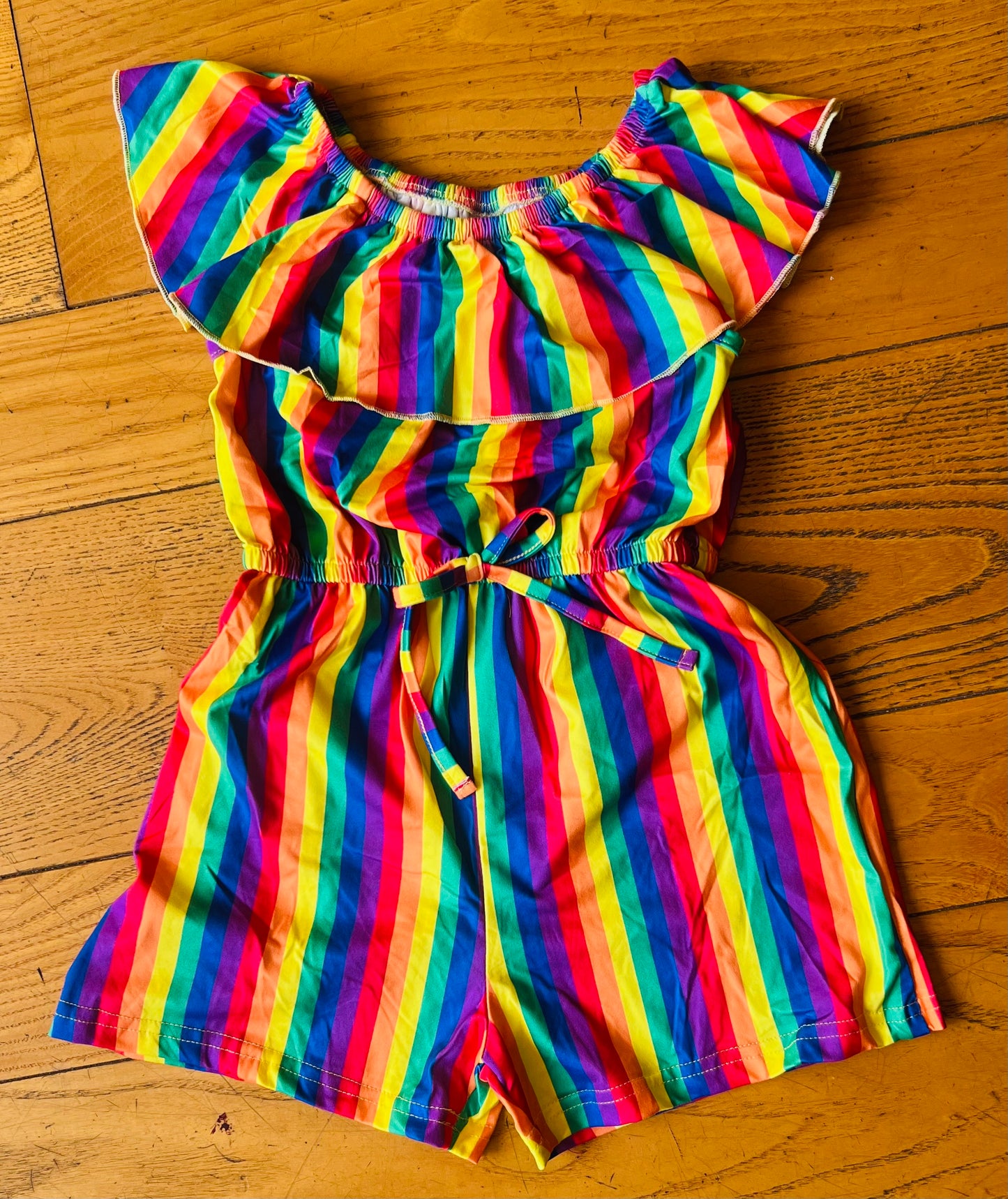 Colorful Striped Romper