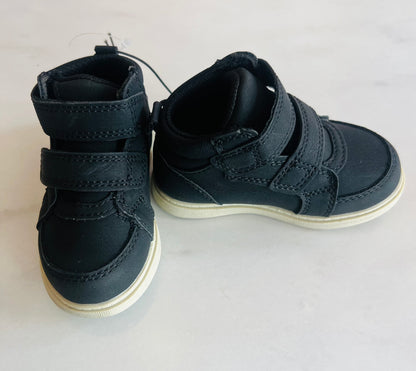 Boys Black strap boots. NWT