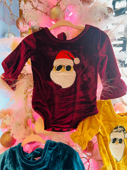 Too Cool Santa Velvet Onesie
