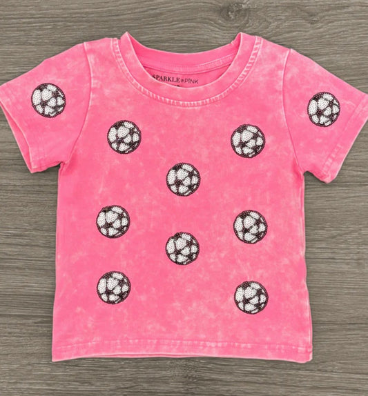 Sequin Soccer Top - Pink
