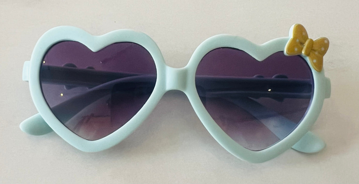 Heart Shaped Sunglasses with Bow