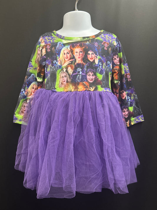 Hocus Print Tulle Dress