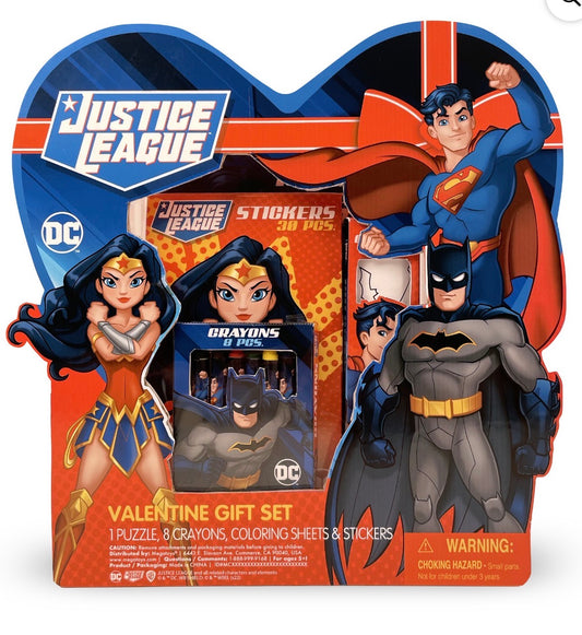Justice League Valentine's Day Box Gift Set