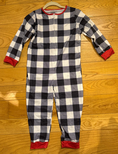 Black/White Checkered Onesie - Child