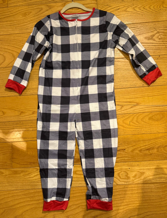 Black/White Checkered Onesie - Child