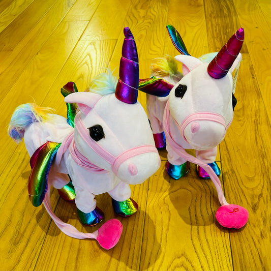 Walking Unicorn on a Leash Battery operated
