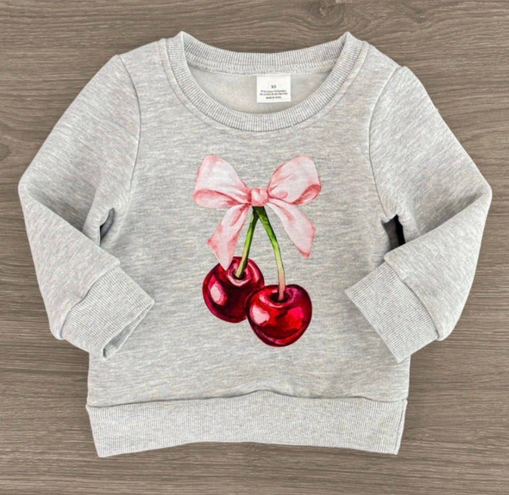 Grey Cherry Sweatshirt