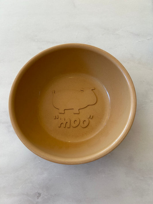 Children's Dinnerware Tan Melamine
Cow Bowl