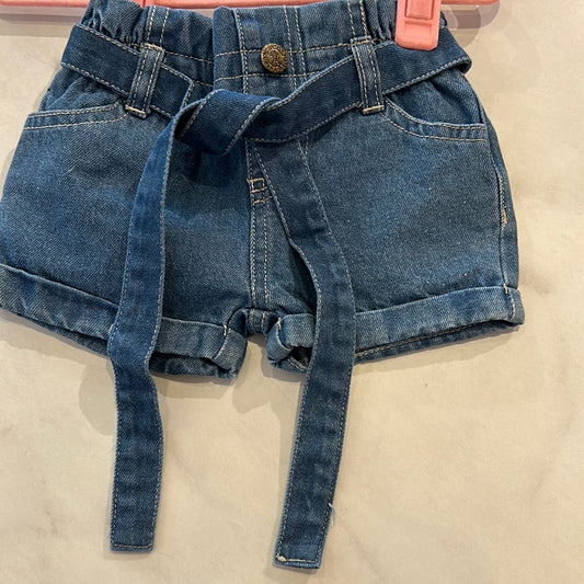 Quinn Tie-waist Denim Shorts