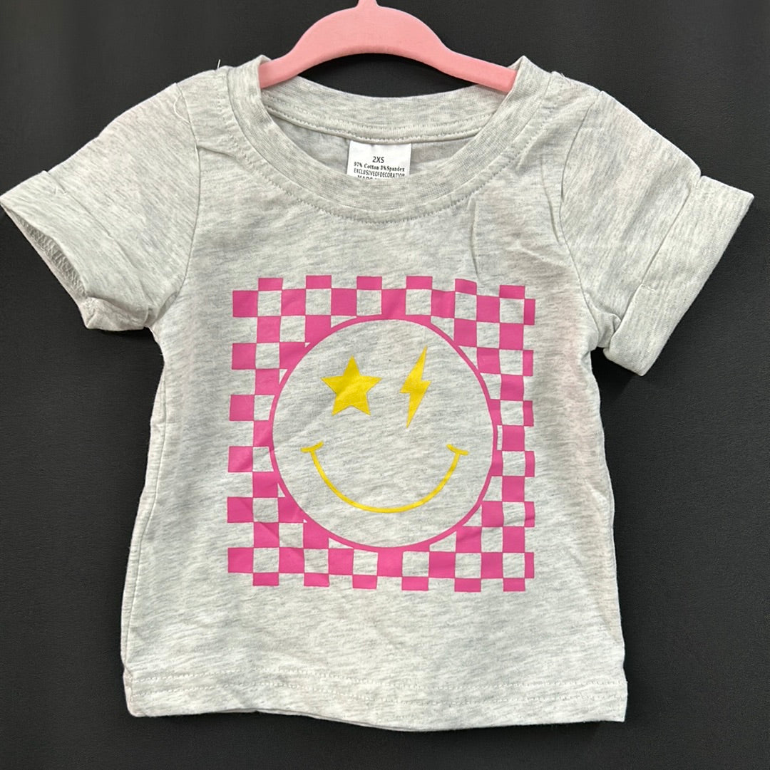 Smiley Checkered Tee