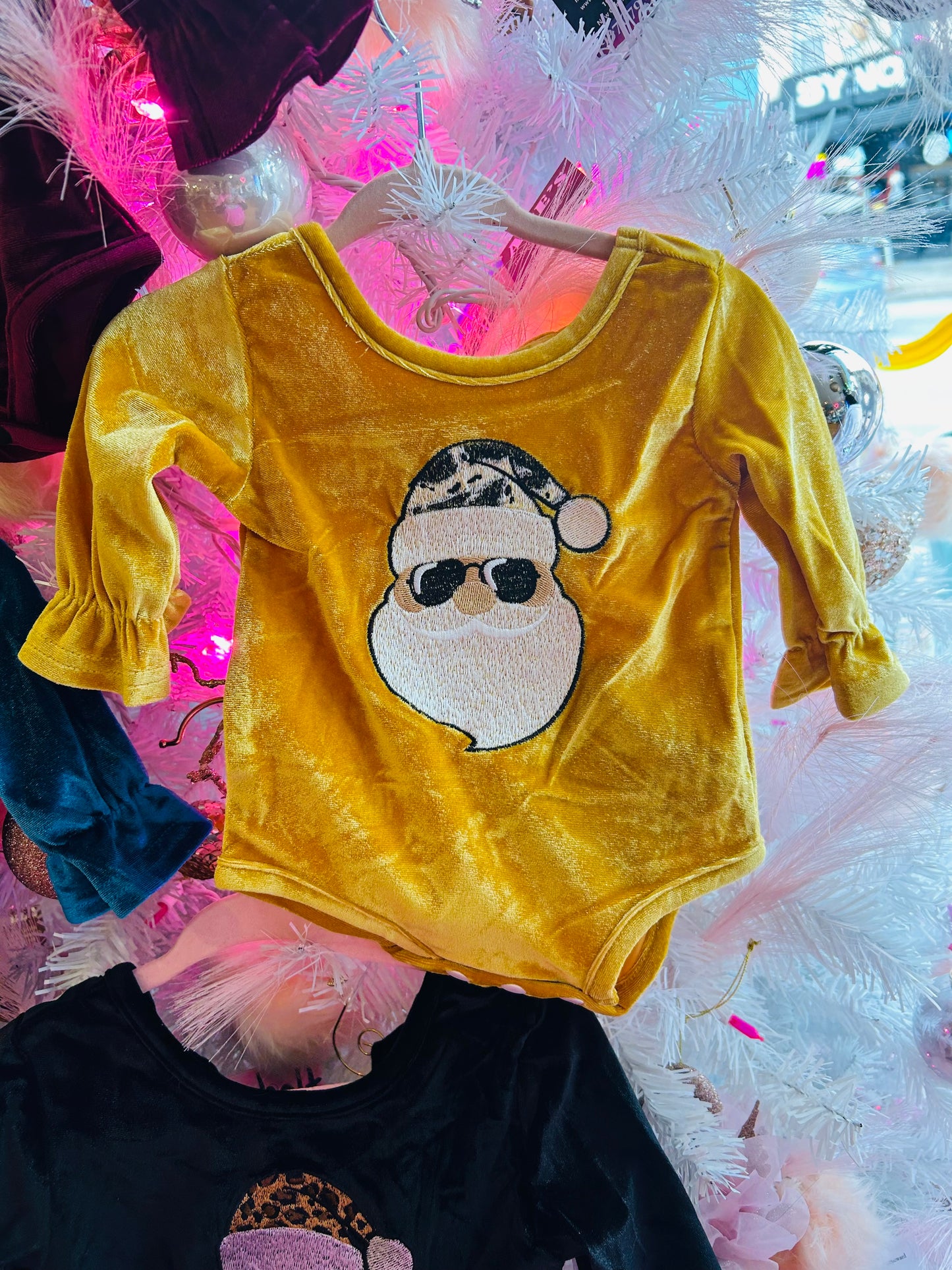 Too Cool Santa Velvet Onesie