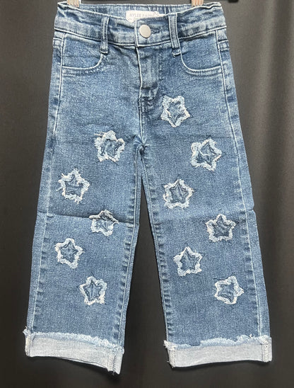 Star Shaped Distressed Jeans