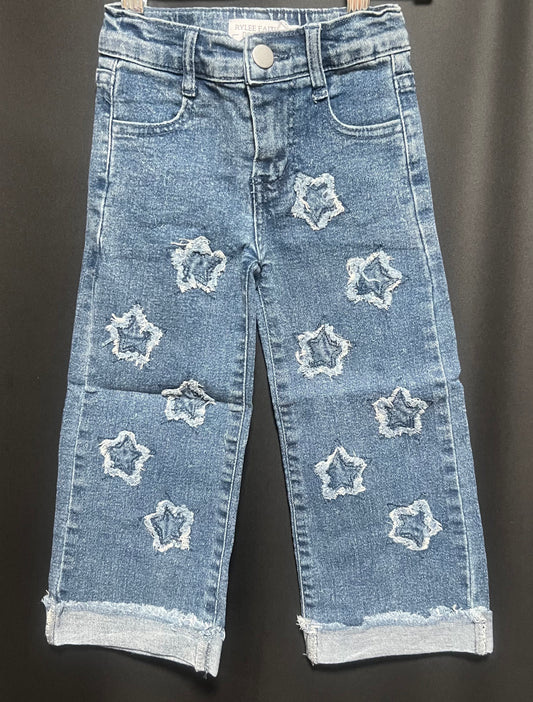 Star Shaped Distressed Jeans