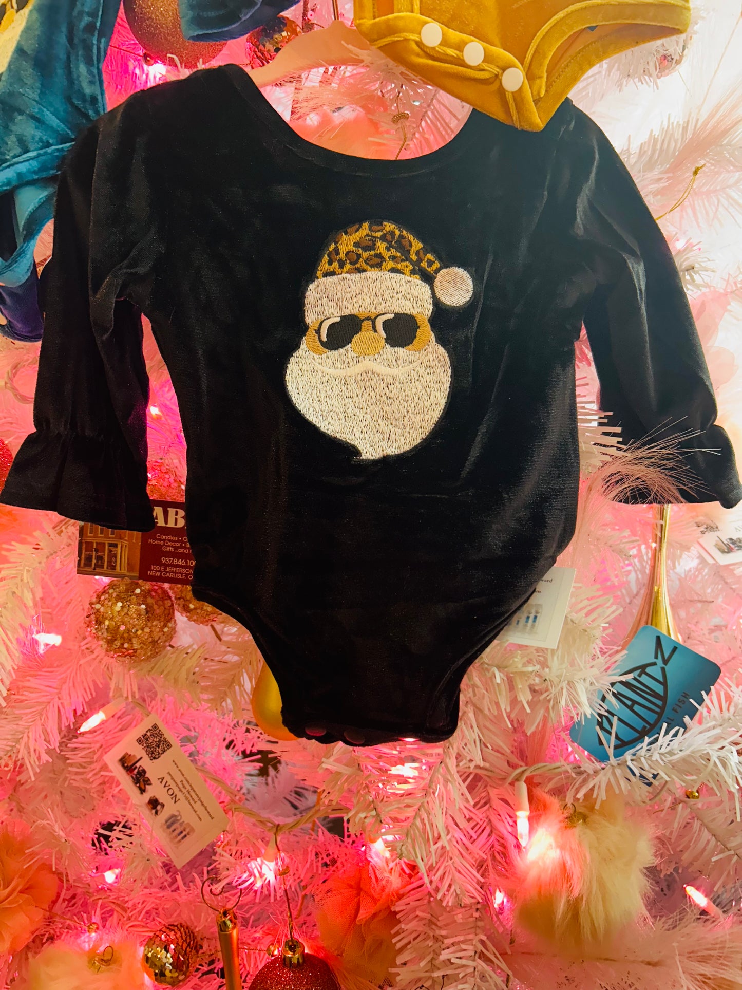 Too Cool Santa Velvet Onesie