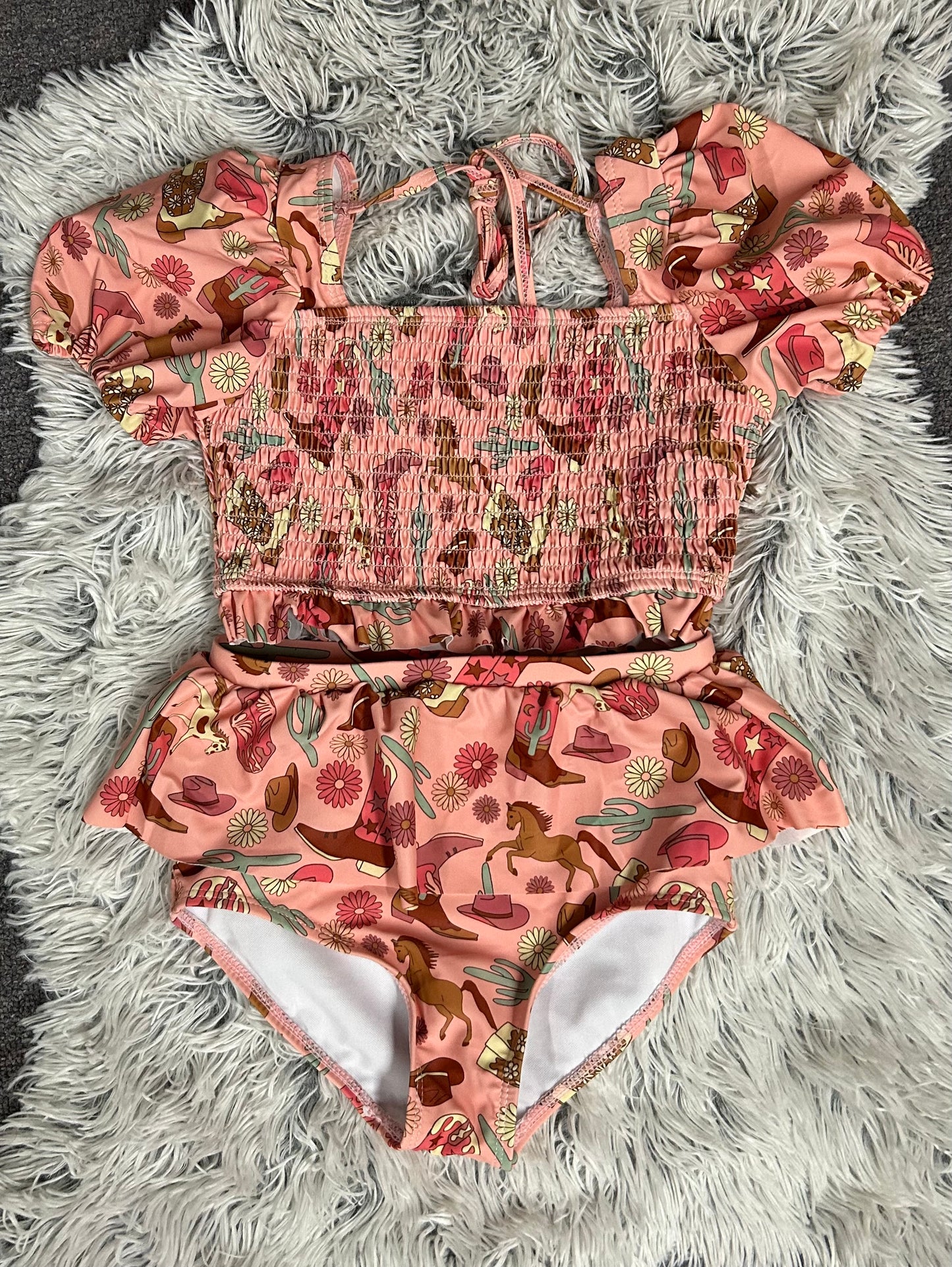 Western 2 Piece Swimsuit