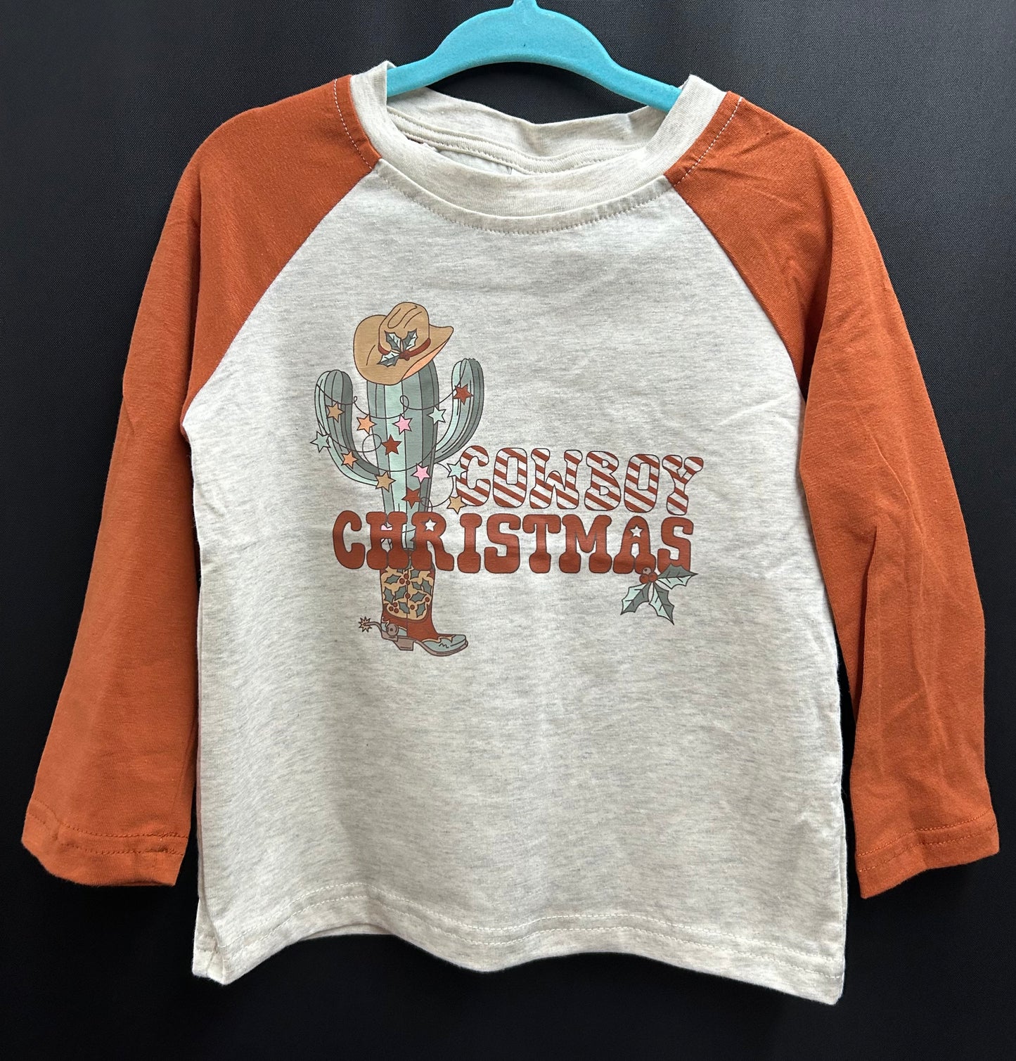 Cowboy Christmas Long Sleeve Tee