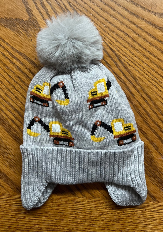 Construction Theme Knit Hat