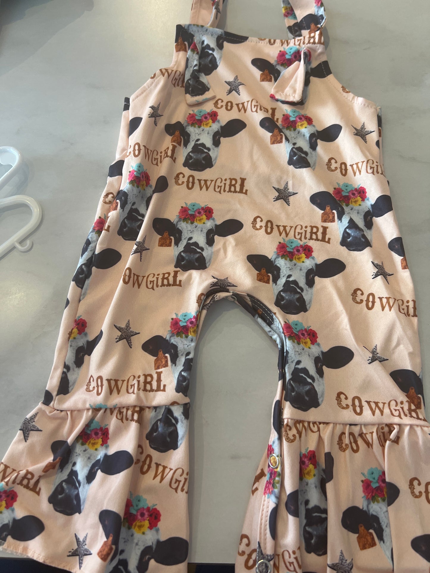 Cow girl romper