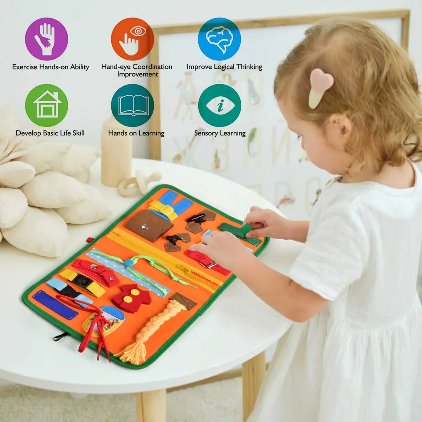 Busy Board Montessori Toys For Toddlers