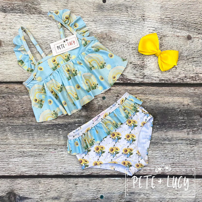 Happy Sunflowers- 2 Piece Swim