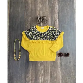 Mustard & Leopard- long sleeve