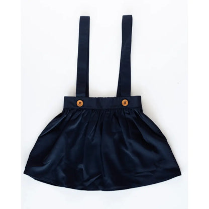 Daphne Suspender Skirt - Navy